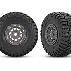 1.4" Gray Wheels w/ BFG Mud-Terrain Tires (2)