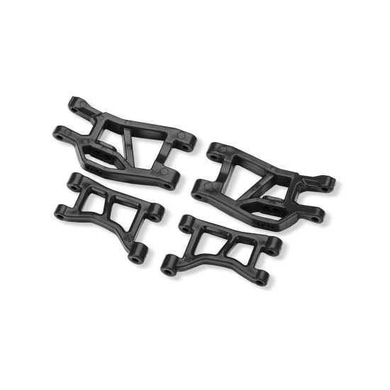 Black Front Upper & Lower Suspension Arms (L&R)