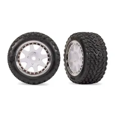 White Front Mini Rally wheels with Rally Tires (2)
