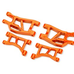 Orange Front Upper & Lower Suspension Arms (L&R)