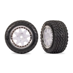 White Front Mini Rally wheels with Rally Tires (2)